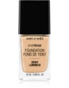 Wet n Wild PhotoFocus könnyű hidratáló alapozó az élénk bőrért árnyalat Soft Beige 28 ml