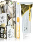 White Glo Coconut Oil Shine fehérítő fogkrém kefével Coconut and Mint Flavour 150 g