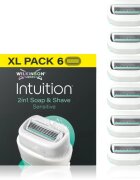Wilkinson Sword Intuition 2in1 Soap & Shave Sensitive tartalék pengék 6 db