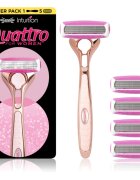 Wilkinson Sword Intuition Quattro for Women borotva + tartalék fejek 5 db
