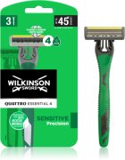 Wilkinson Sword Quattro Essential 4 Sensitive Precision eldobható borotvák 3 db