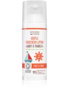 WoodenSpoon Baby & Family védő naptej az egész családnak SPF50 50 ml