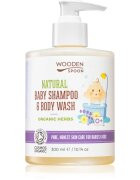 WoodenSpoon Natural sampon és tusfürdő gél gyermekeknek levendula illatú 300 ml