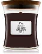 Woodwick Black Cherry illatgyertya fa kanóccal 275 g