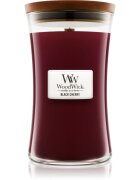 Woodwick Black Cherry illatgyertya fa kanóccal 609.5 g