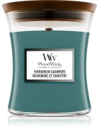 Woodwick Evergreen Cashmere illatgyertya fa kanóccal 275 g