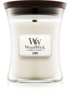 Woodwick Linen illatgyertya fa kanóccal 275 g