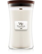 Woodwick Linen illatgyertya fa kanóccal 609.5 g