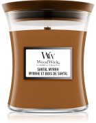Woodwick Santal Myrrh illatgyertya fa kanóccal 275 g
