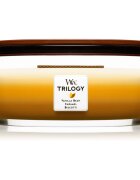 Woodwick Trilogy Café Sweets illatgyertya fa kanóccal (hearthwick) 453.6 g