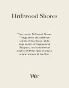 Woodwick Trilogy Driftwood Shores illatgyertya fa kanóccal 275 g