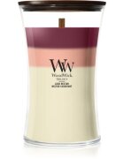 Woodwick Trilogy Lush Nectar illatgyertya fa kanóccal 610 g