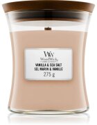 Woodwick Vanilla & Sea Salt illatgyertya fa kanóccal 275 g