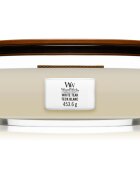 Woodwick White Teak illatgyertya fa kanóccal (hearthwick) 453.6 g