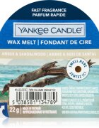 Yankee Candle Amber & Sandalwood illatos viasz aromalámpába 22 g