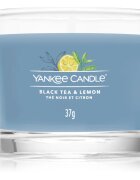 Yankee Candle Black Tea & Lemon viaszos gyertya glass 37 g