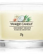 Yankee Candle Coconut Beach viaszos gyertya glass 37 g