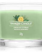 Yankee Candle Sage & Citrus viaszos gyertya Signature 37 g