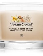 Yankee Candle Vanilla Crème Brûlée viaszos gyertya glass 37 g