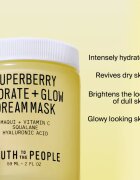 Youth To The People Superberry Hydrate + Glow Dream Mask maszk élénk és hidratált bőr 59 ml