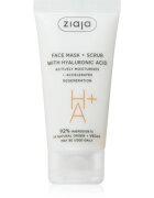 Ziaja Face Mask + Scrub with Hyaluronic Acid peeling maszk 55 ml