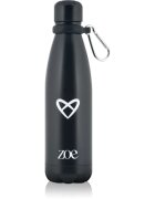 ZOE Heart Logo Stainless Steel Bottle rozsdamentes kulacs szín Black 1 db