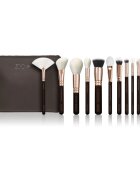 ZOEVA The Artists Brush Set Rose Golden Edition Utazó ecsetkészlet táskával
