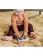Zopa Silicone Bamboo Puzzle interaktív formaberakó játék Multicolor 1 db