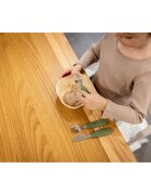 Zopa Silicone Children's Cutlery étkészlet gyermekeknek 6 m+ Old Pink 3 db