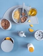 Zopa Silicone Divided Plate osztott tányér tapadókoronggal Dove Grey 1 db