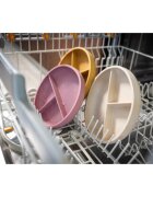 Zopa Silicone Divided Plate osztott tányér tapadókoronggal Mustard Yellow 1 db