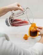 Zopa Silicone Refillable Baby Food Pouch tasakos püré 0 m+ Transparent Pink 120 ml