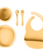 Zopa Silicone Set etetőszett gyermekeknek Mustard Yellow