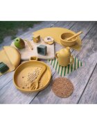 Zopa Silicone Set etetőszett gyermekeknek Mustard Yellow