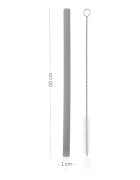 Zopa Silicone Straw szilikon szívószál + fésű 6 m+ Old Pink 4 db