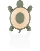 Zopa Silicone Wooden Teether Turtle rágóka 0 m+ Forest Green 1 db