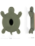 Zopa Silicone Wooden Teether Turtle rágóka 0 m+ Forest Green 1 db
