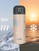 Zopa Thermo Bottle termosz szívószállal Pistacio Green 1 db