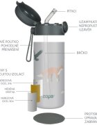 Zopa Thermo Bottle with Silicone Holder and Drinking Spout termosz szívószállal 1 db
