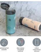 Zopa Thermo Bottle with Silicone Holder and Drinking Spout termosz szívószállal 1 db