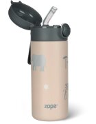 Zopa Thermo Bottle with Silicone Holder and Drinking Spout termosz szívószállal Safari 1 db