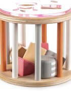 Zopa Wooden Jigsaw interaktív formaberakó játék fából készült 18 m+ Pink 1 db