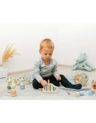 Zopa Wooden Rings Toy animal kirakós állatka fából készült Bear 1 db