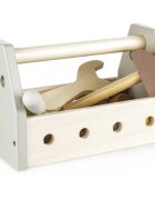 Zopa Wooden Tool Box szerszámkészlet Brown 14 db