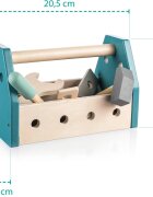 Zopa Wooden Tool Box szerszámkészlet Brown 14 db