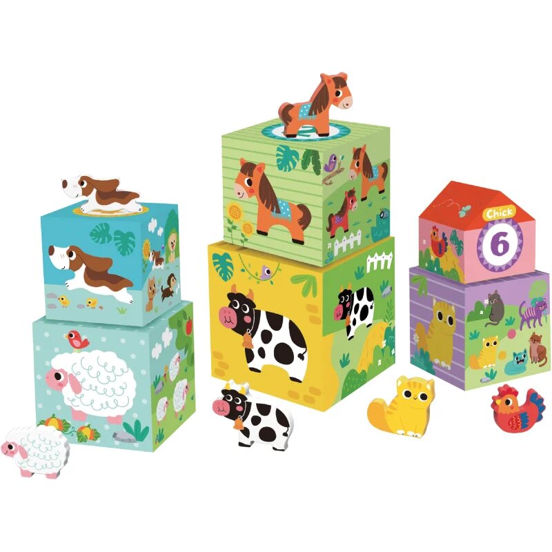 2Kids Toys Animal Blocks fakocka 12m+ 12 db