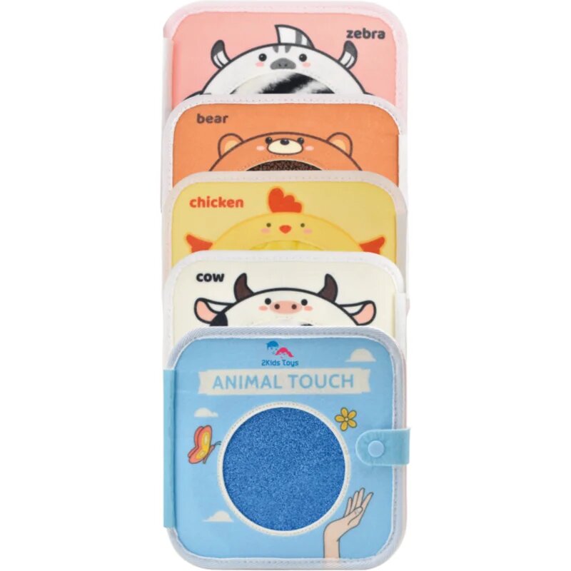 2Kids Toys Sensory Book Animals kontrasztos fejlesztő könyv 1 db