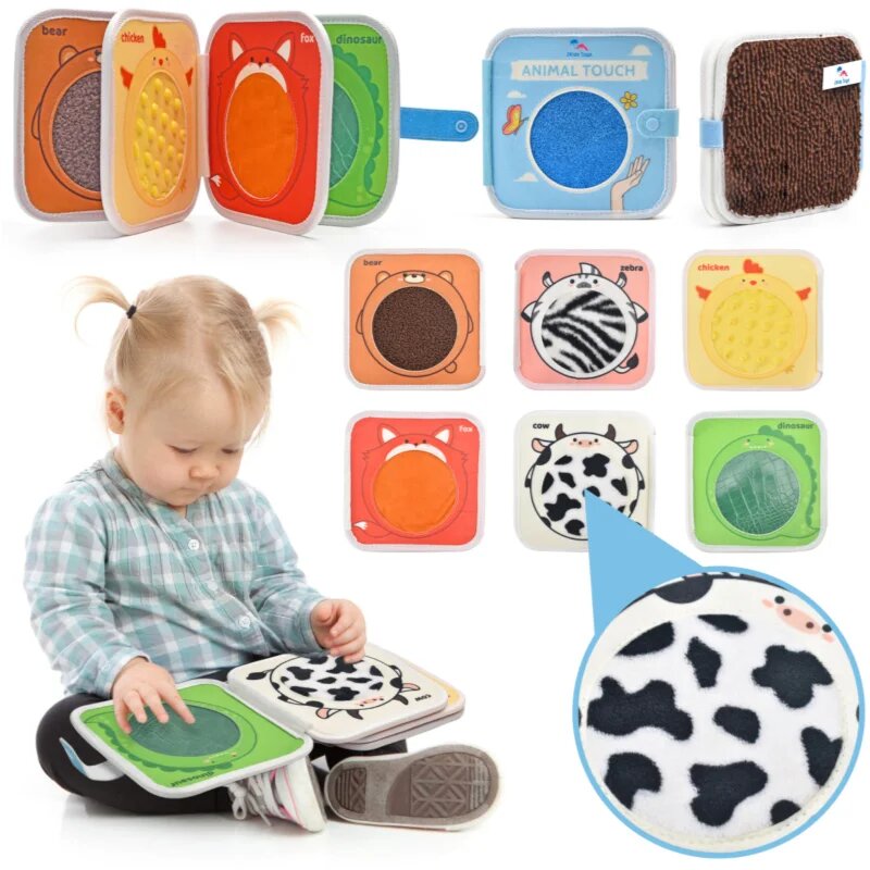 2Kids Toys Sensory Book Animals kontrasztos fejlesztő könyv 1 db