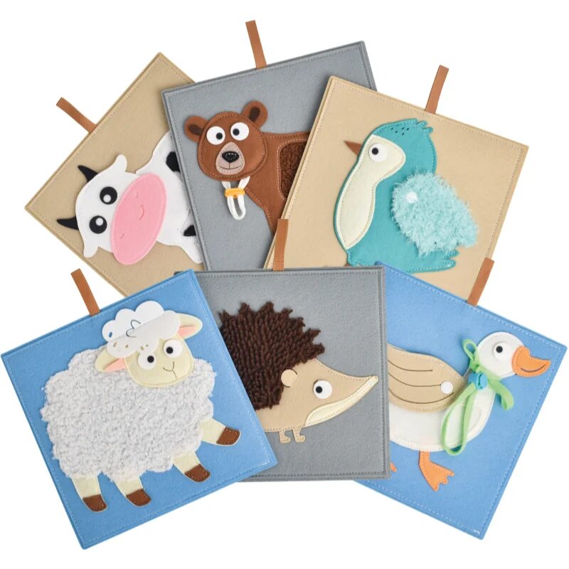 2Kids Toys Sensory Pictures Animals képeskönyv 6 db
