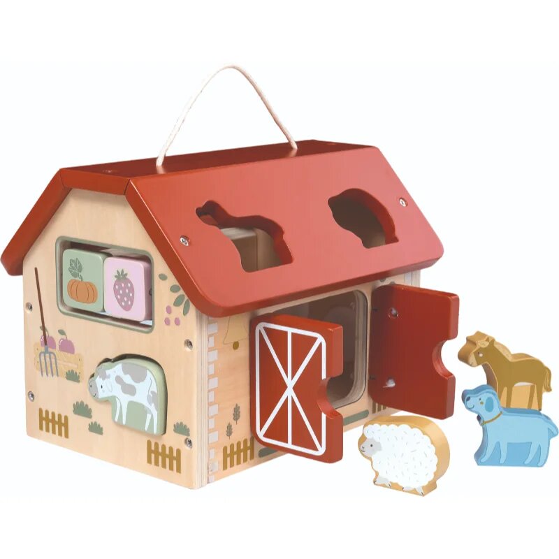 2Kids Toys Shape Sorter Farm Animals interaktív formaberakó játék 6 db